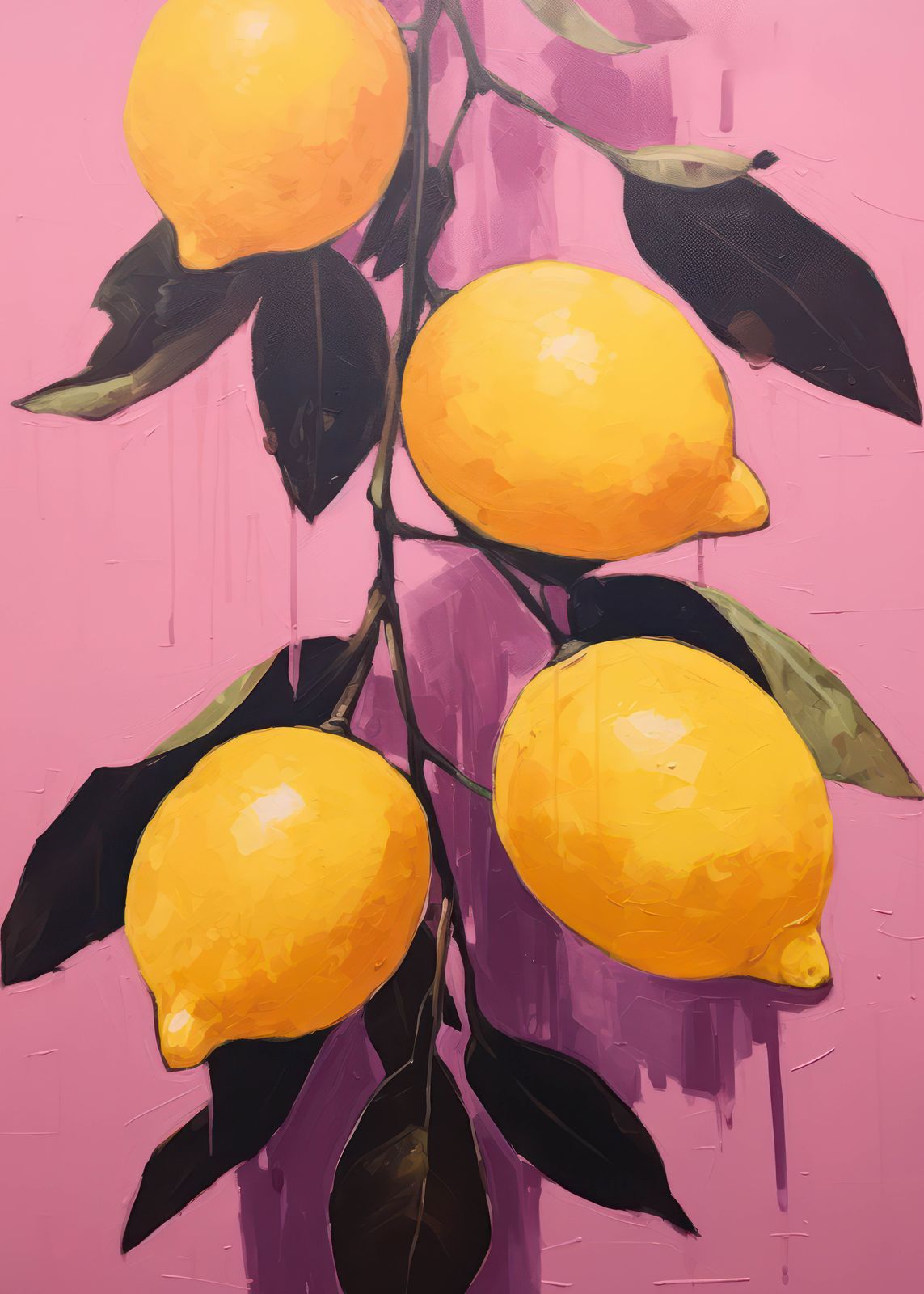 Affiche - Art Citron Vibrant