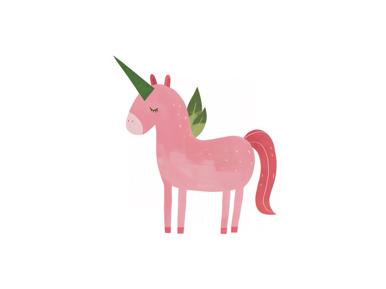 Affiche - Licorne Rose