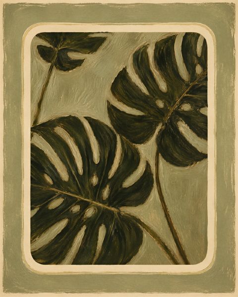 Affiche - Art Feuille Tropicale