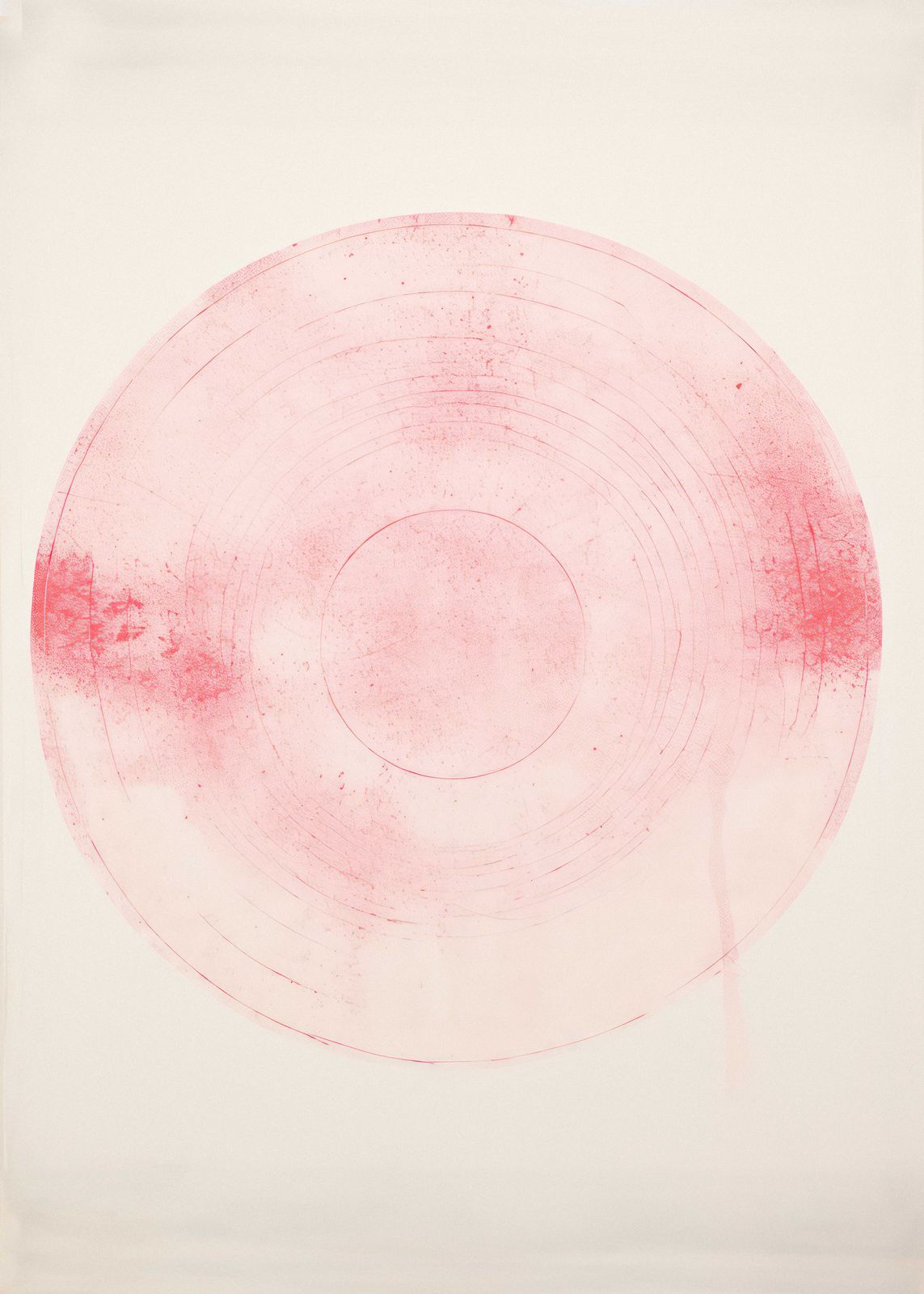 Affiche - Cercle Rose Abstrait