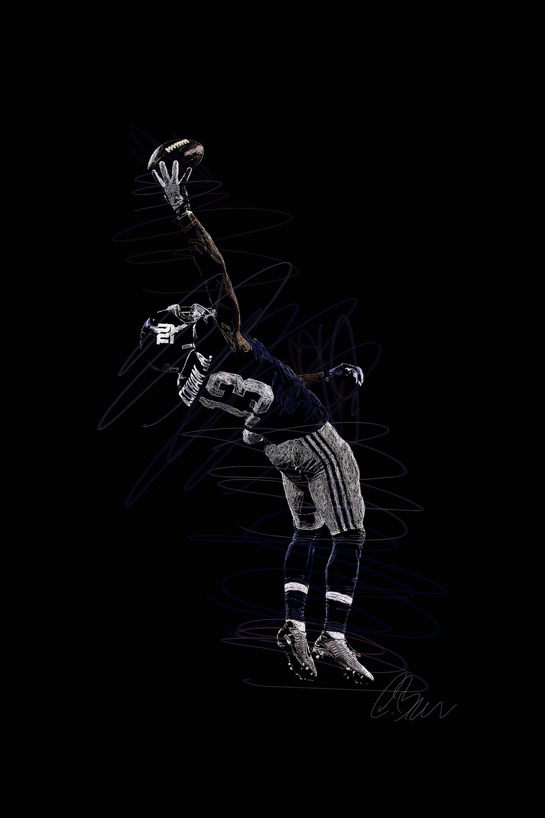 Affiche - Saut Iconique de Football