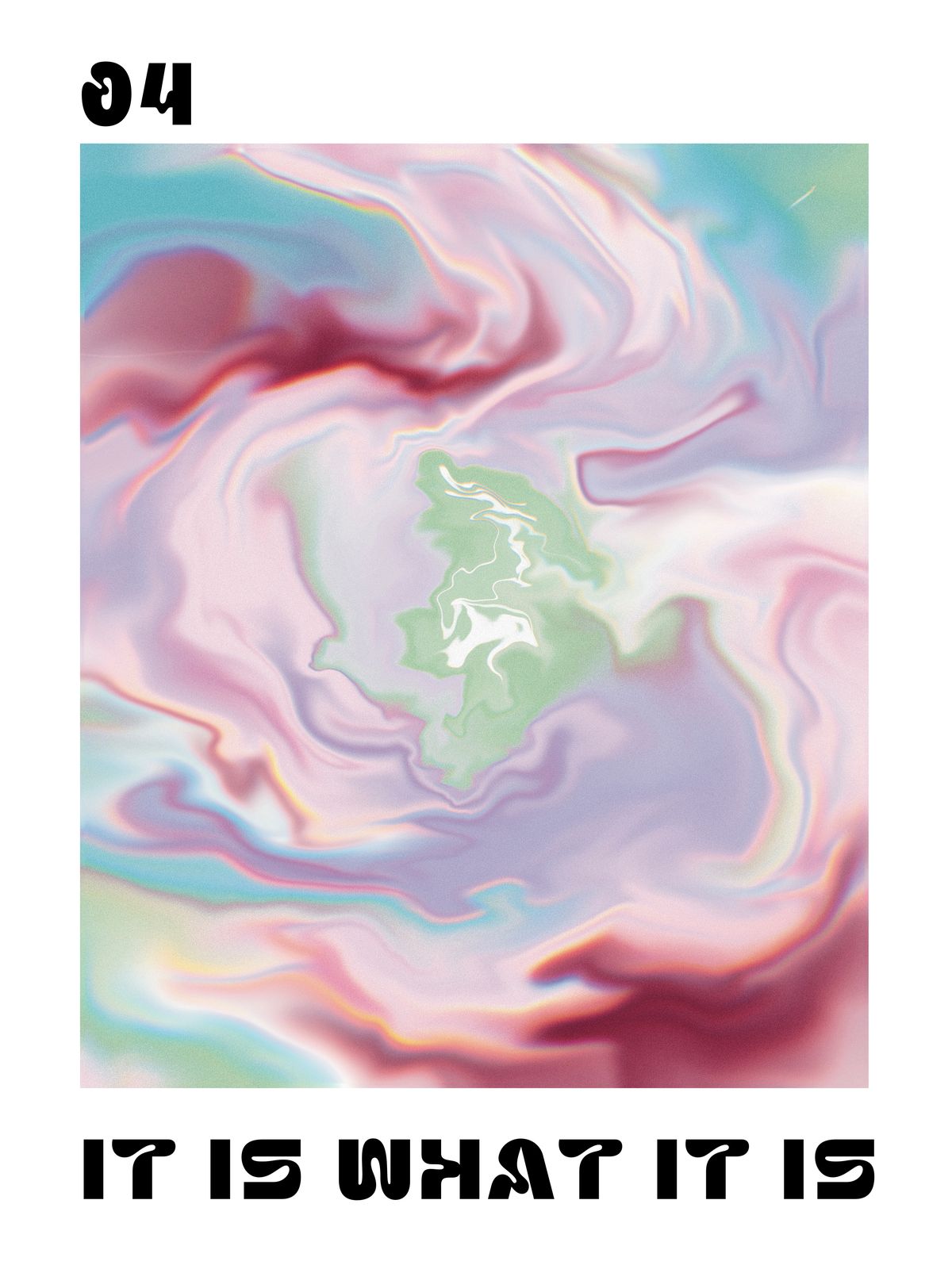 Affiche - Tourbillons abstraits