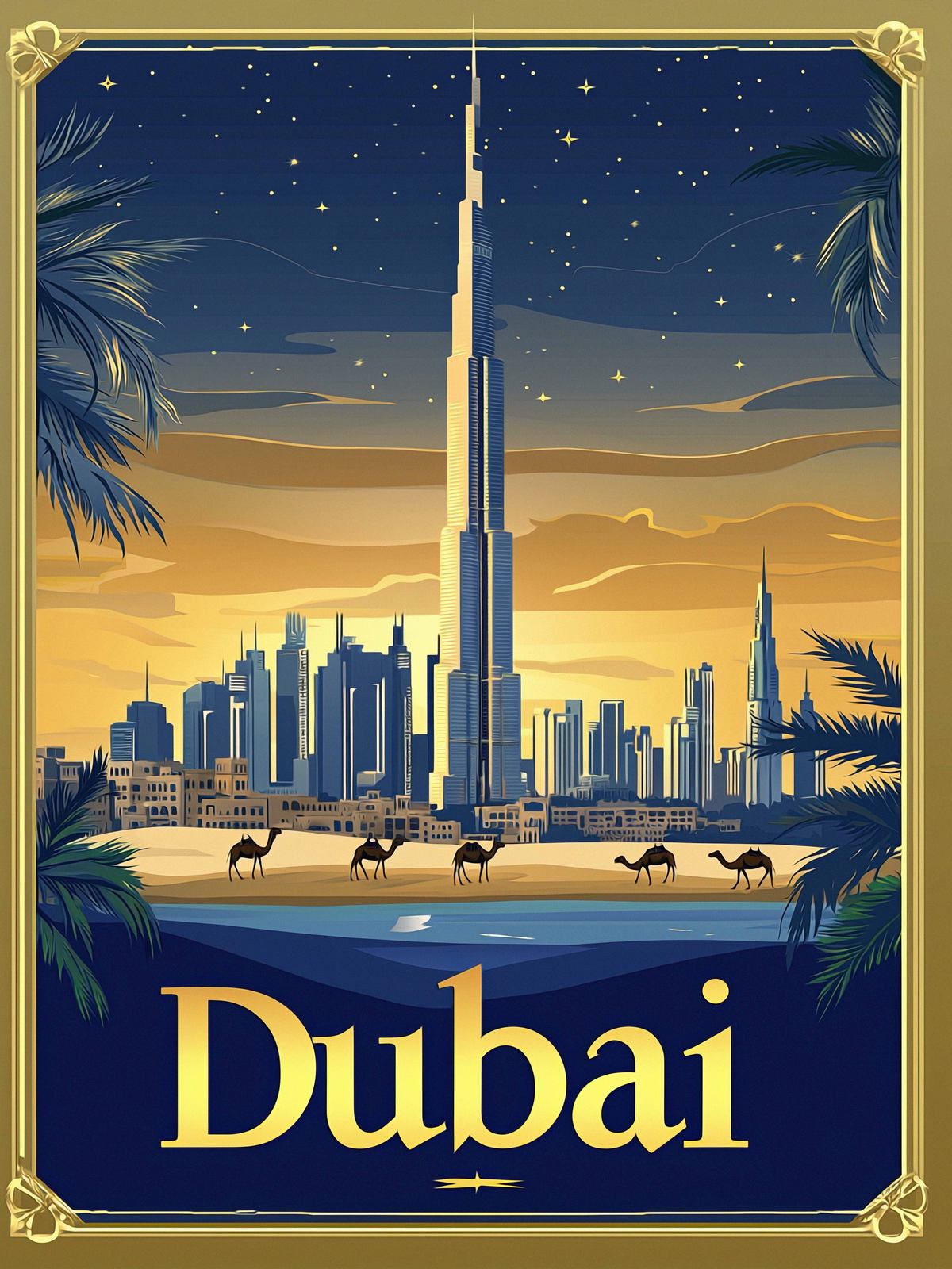 Affiche - Skyline de Dubaï