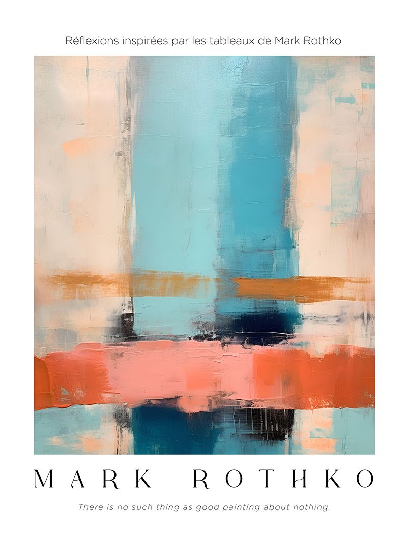 Affiche - Réflexion Inspirée de Mark Rothko