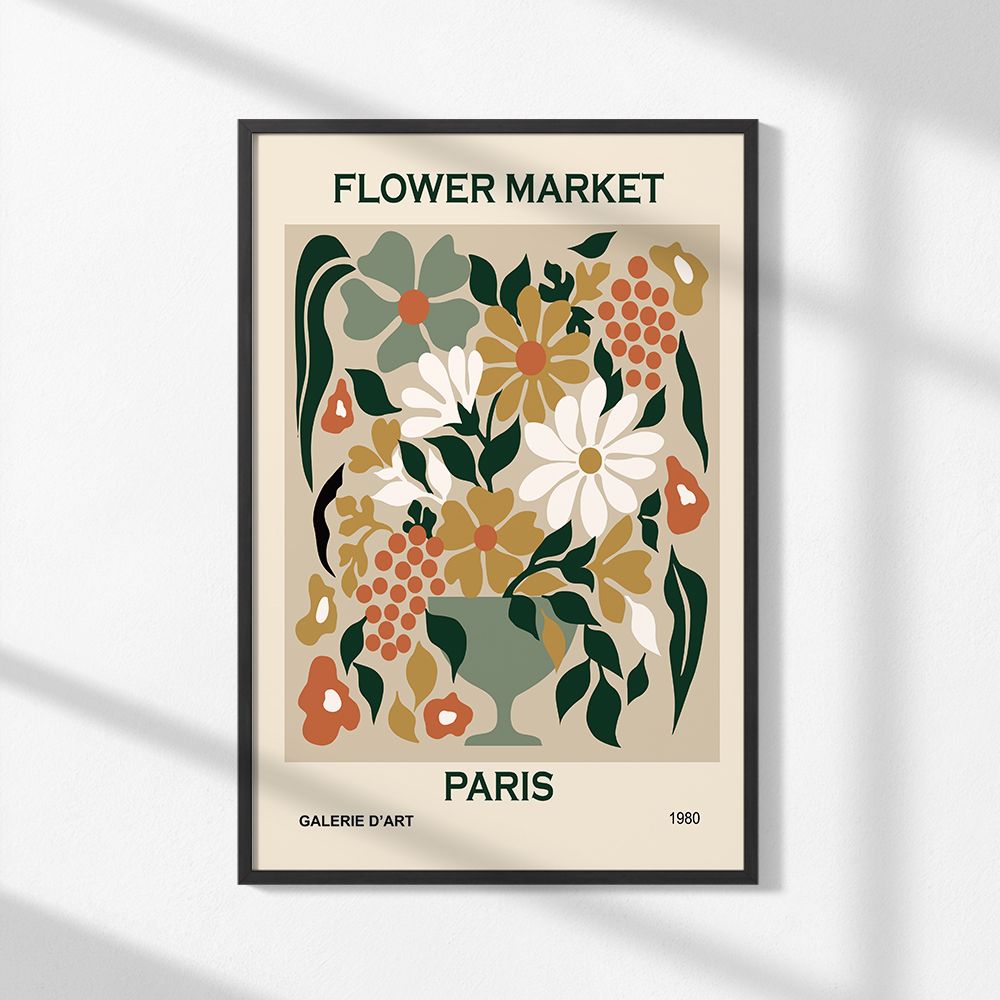 Affiche - Marché aux Fleurs Paris