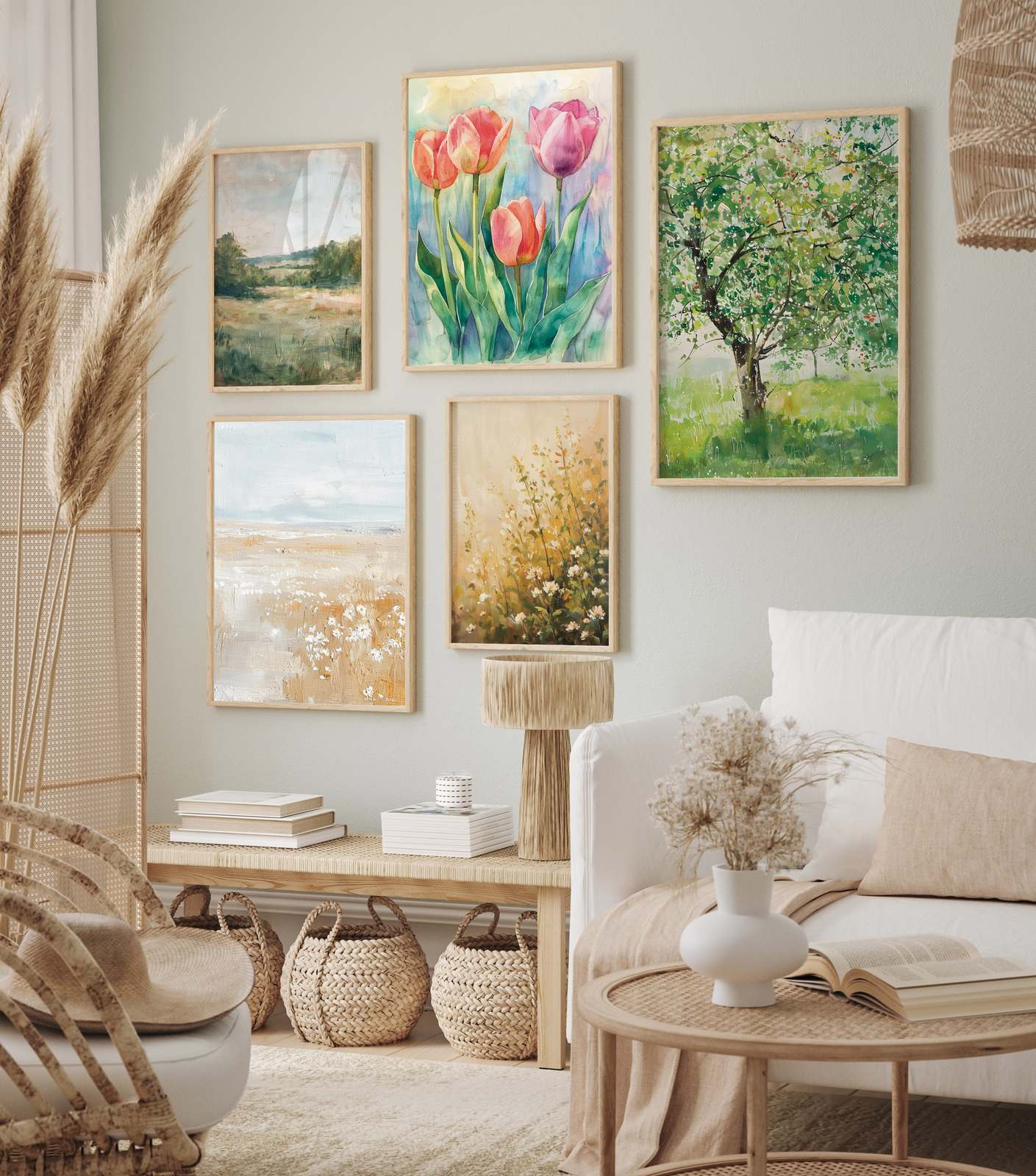 Affiche - Art Floral et Nature / Ensemble de 6