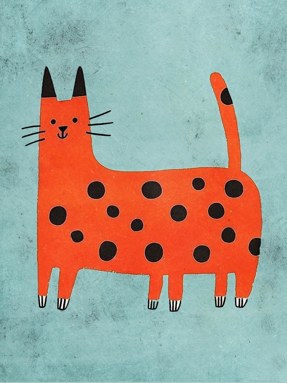 Affiche - Chat Tacheté