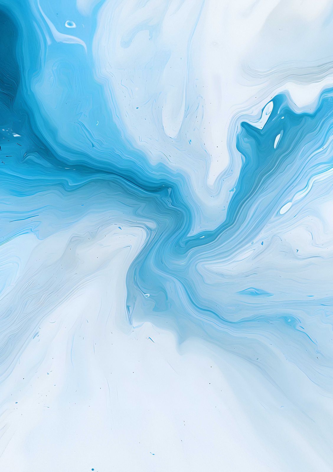 Affiche - Art Abstrait Bleu
