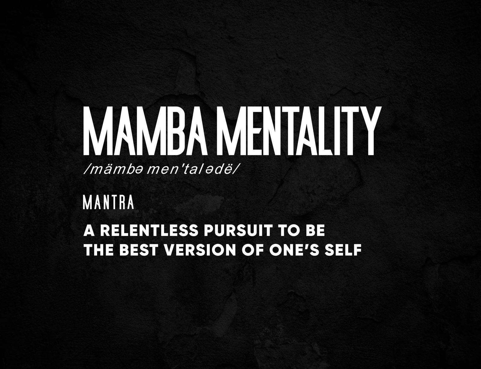 Affiche - Mentalité Mamba