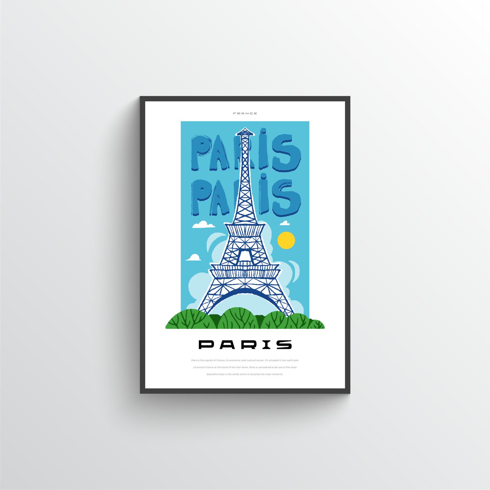 Poster Tour Eiffel Paris