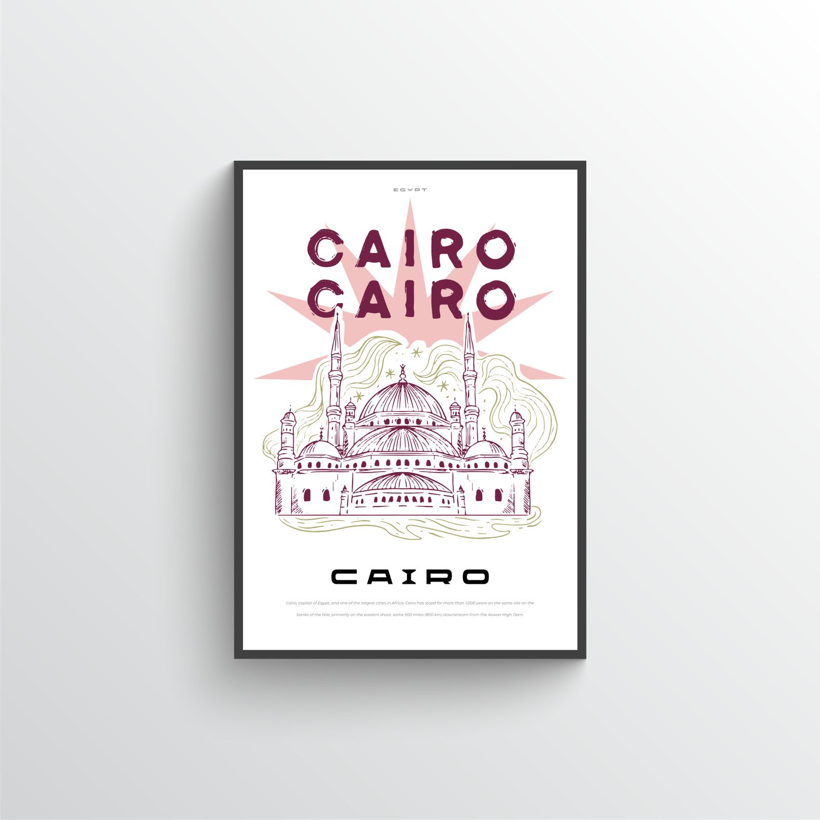 Affiche de la ville de Le Caire