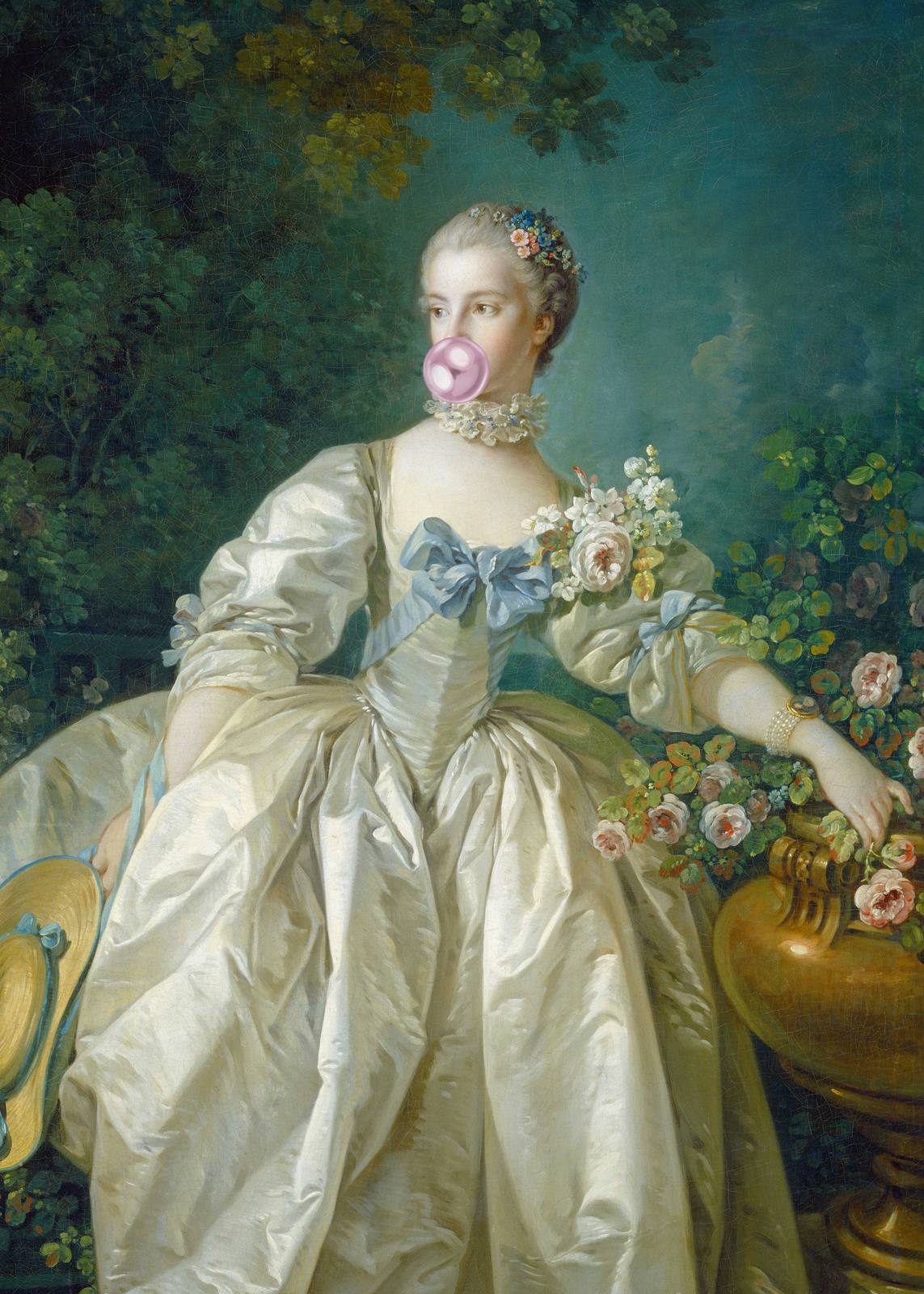 Affiche - Portrait avec Chewing-gum