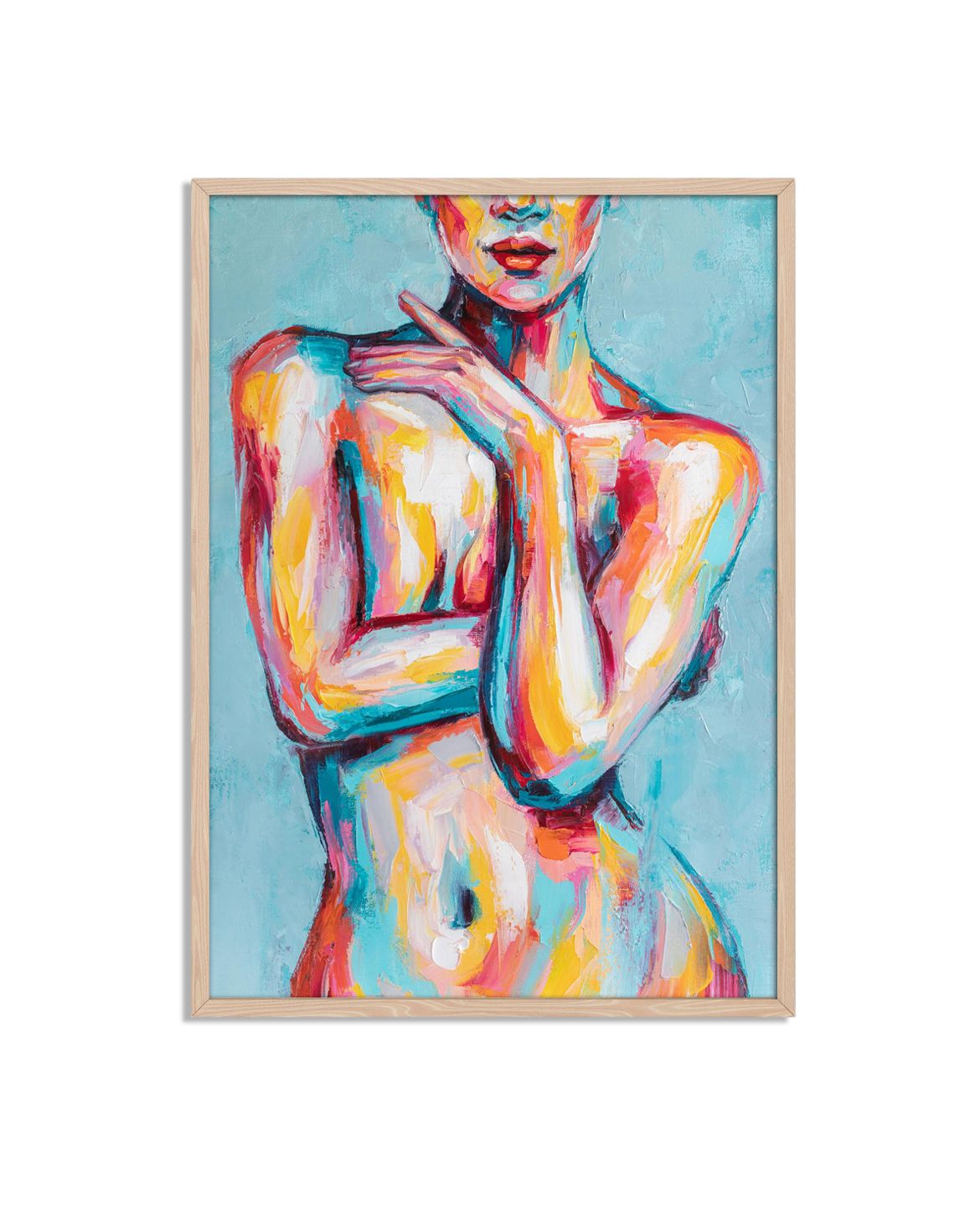 Affiche Colorée Nu Abstrait