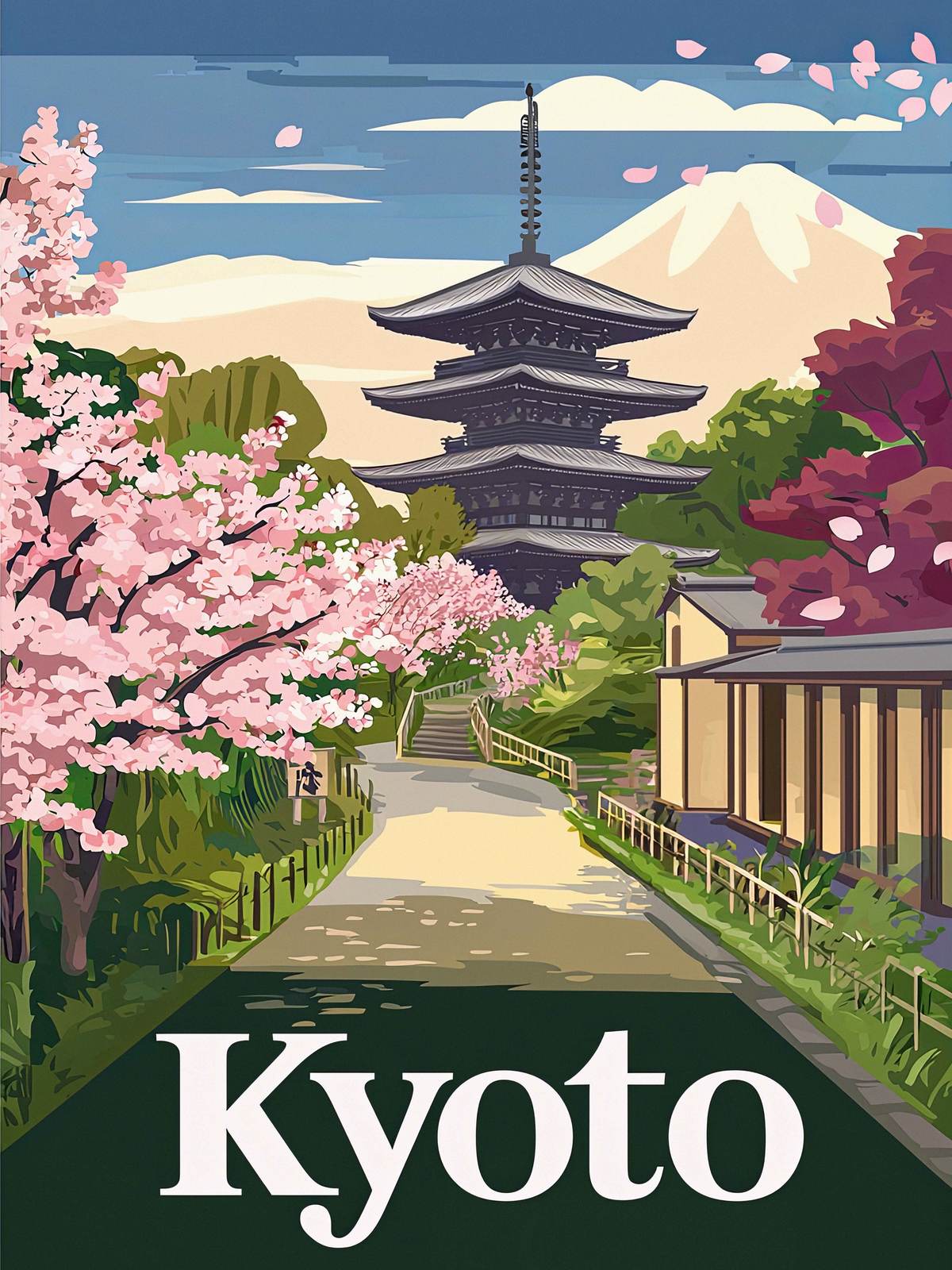 Affiche - Scène de Kyoto