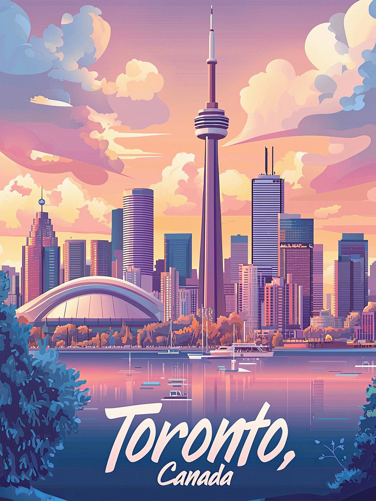 Affiche - Toronto Cityscape