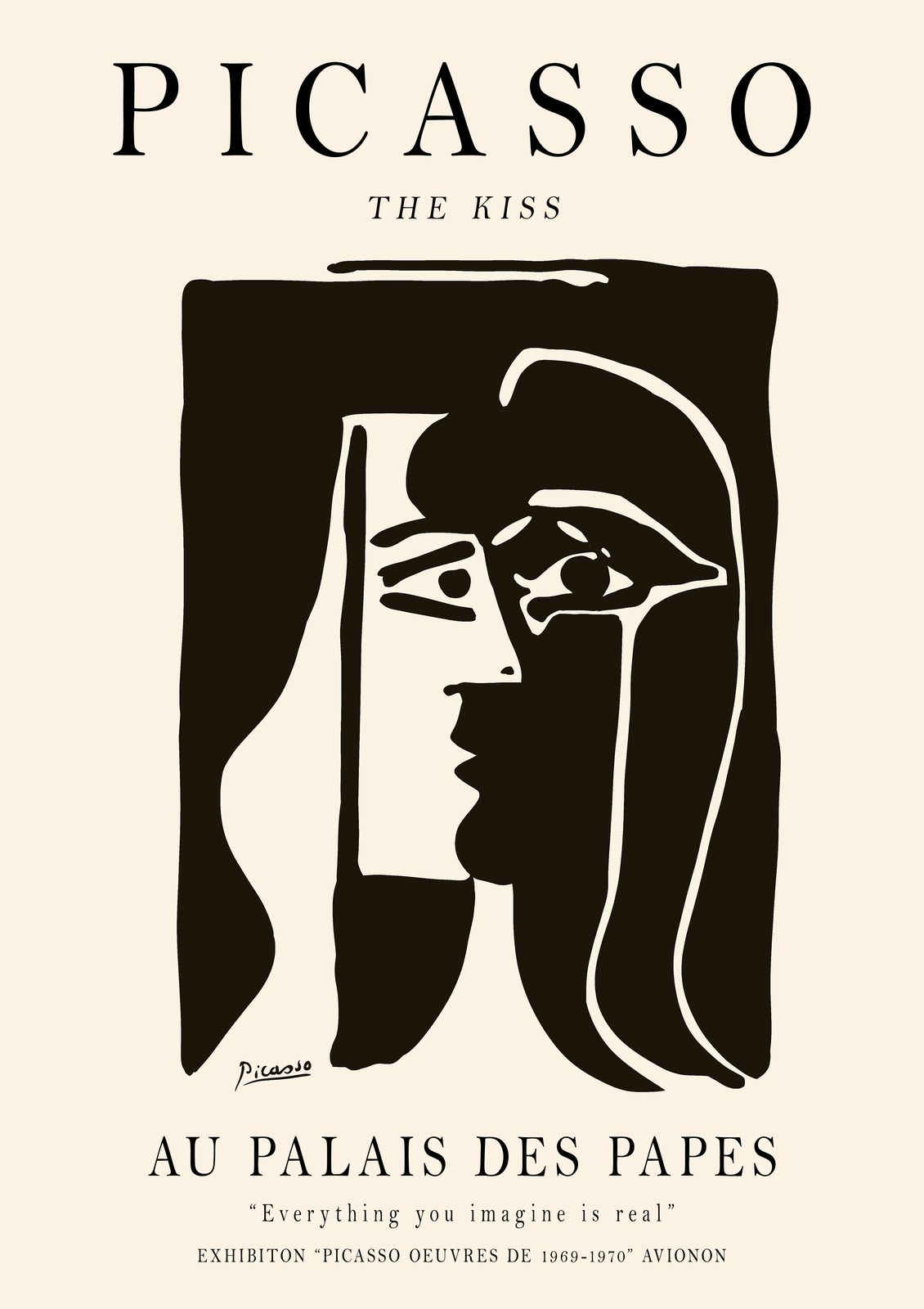 Affiche - Le Baiser de Picasso