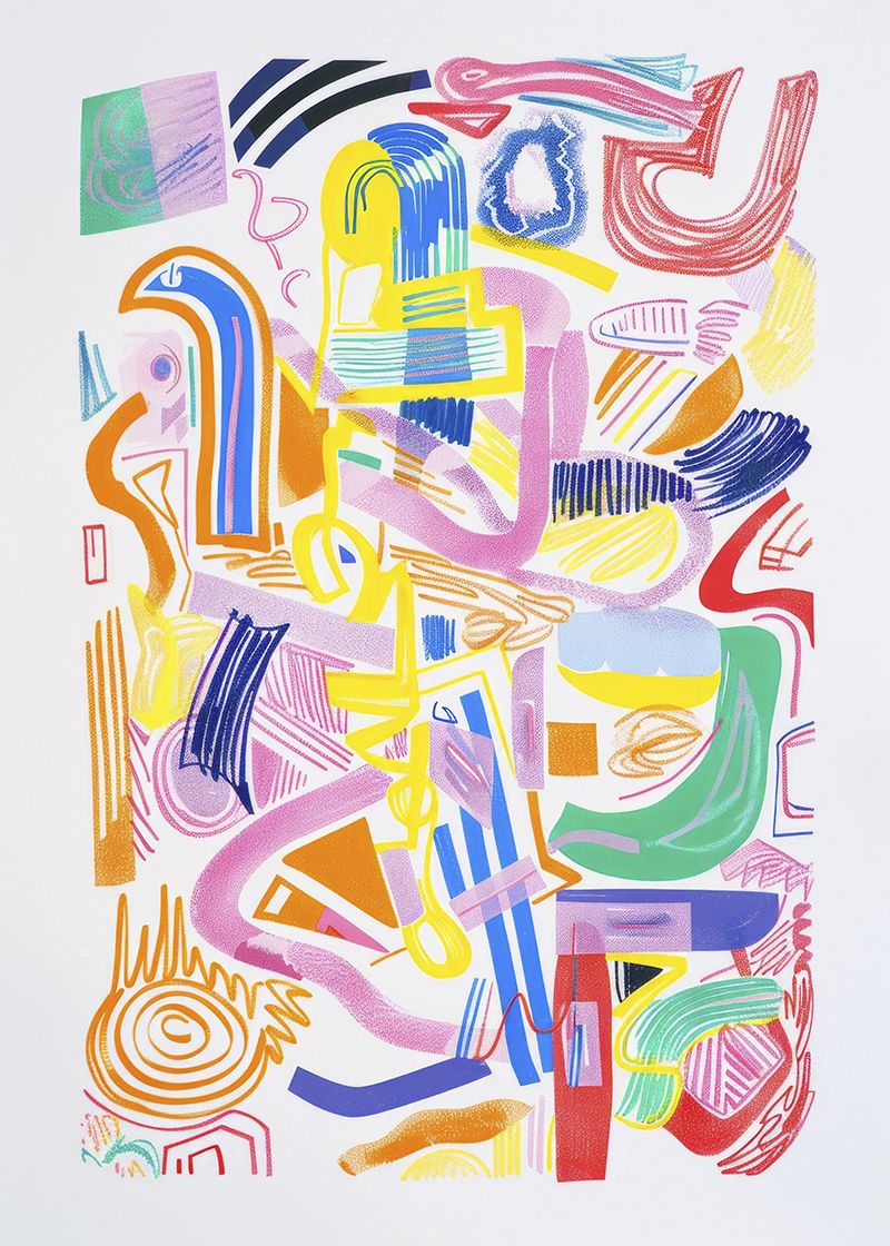 Affiche - Art Coloré Abstrait