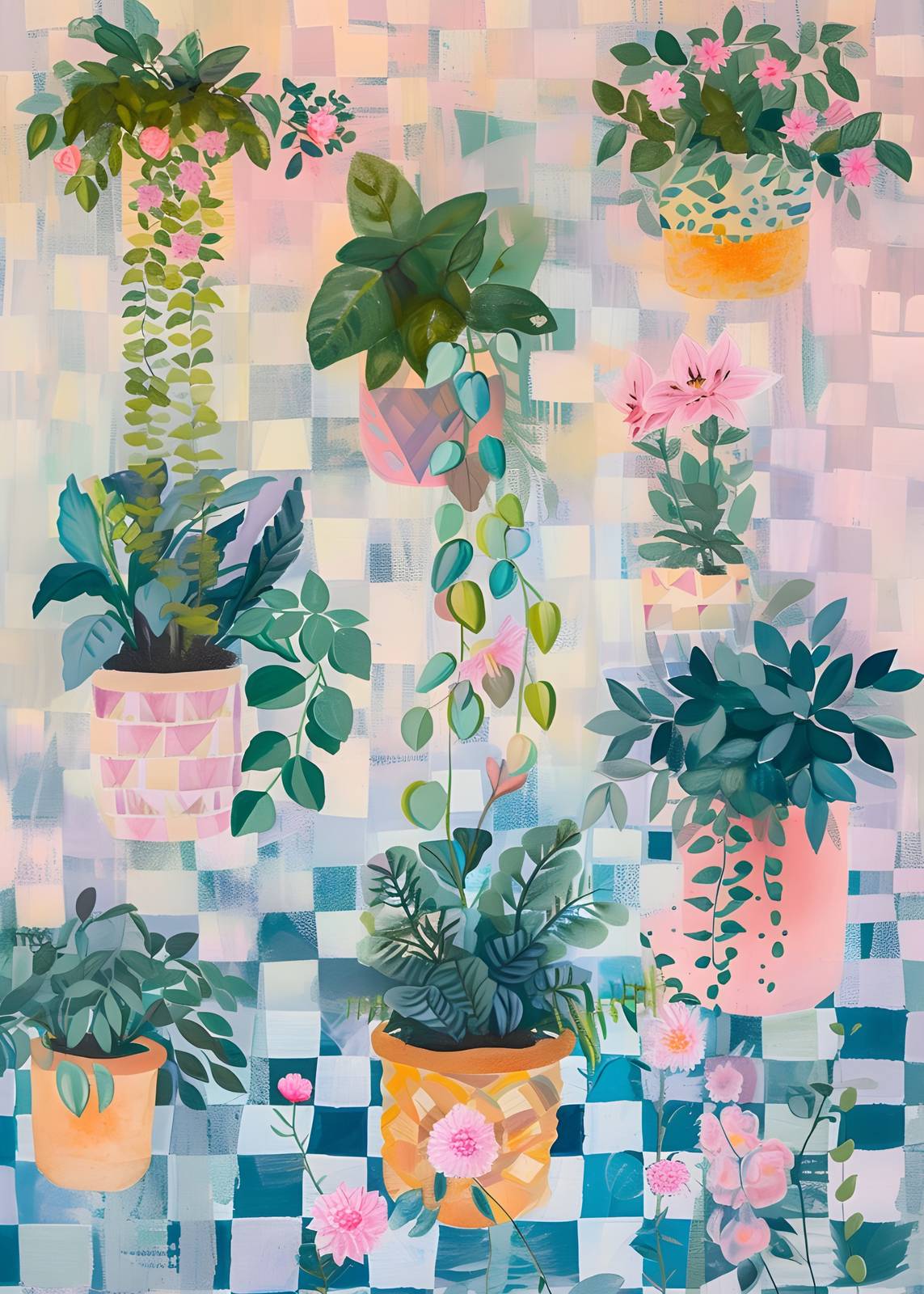 Affiche - Art des Plantes en Pot