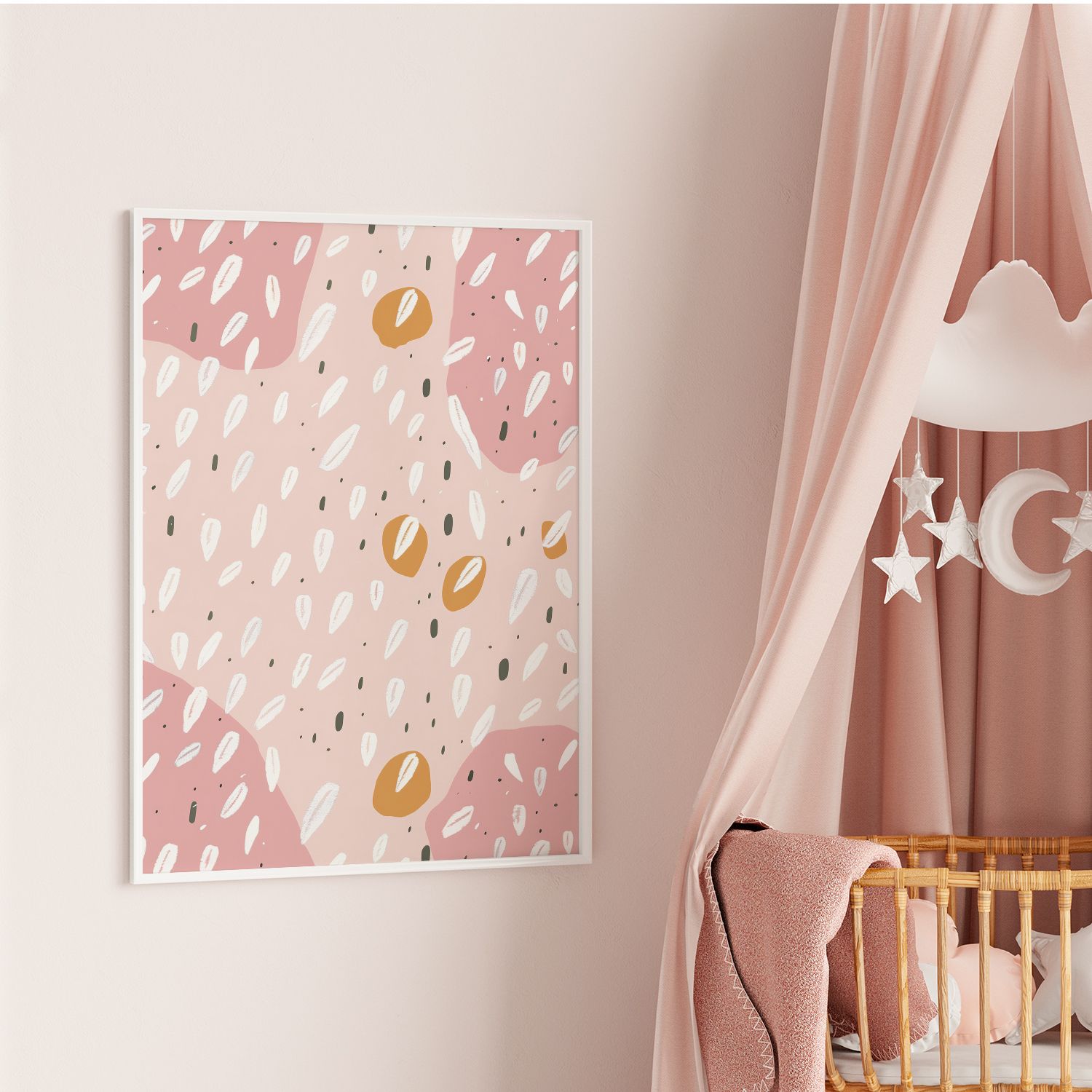 Affiche - Motif Rose Abstrait