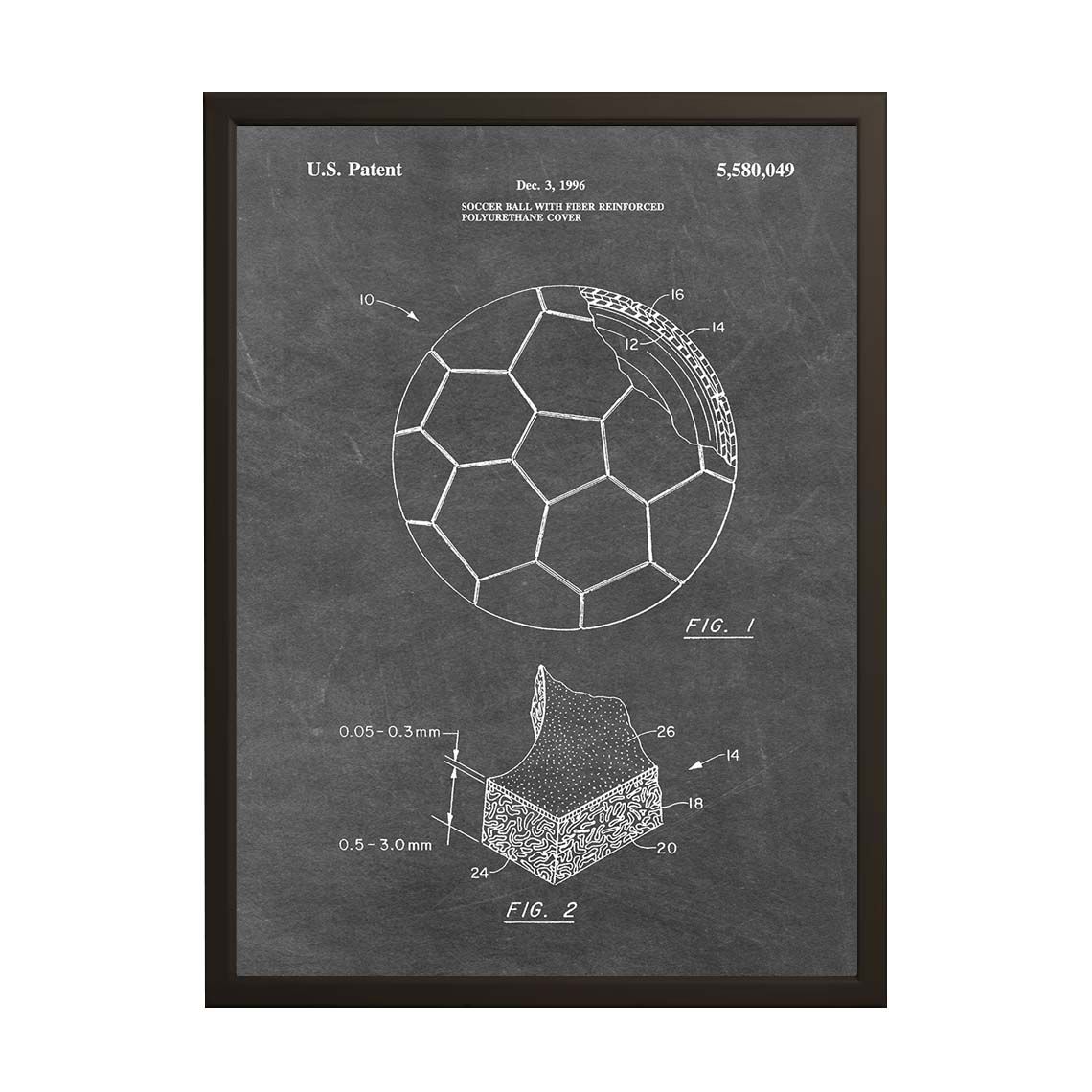 Affiche Dessin de Brevet - Ballon de Football