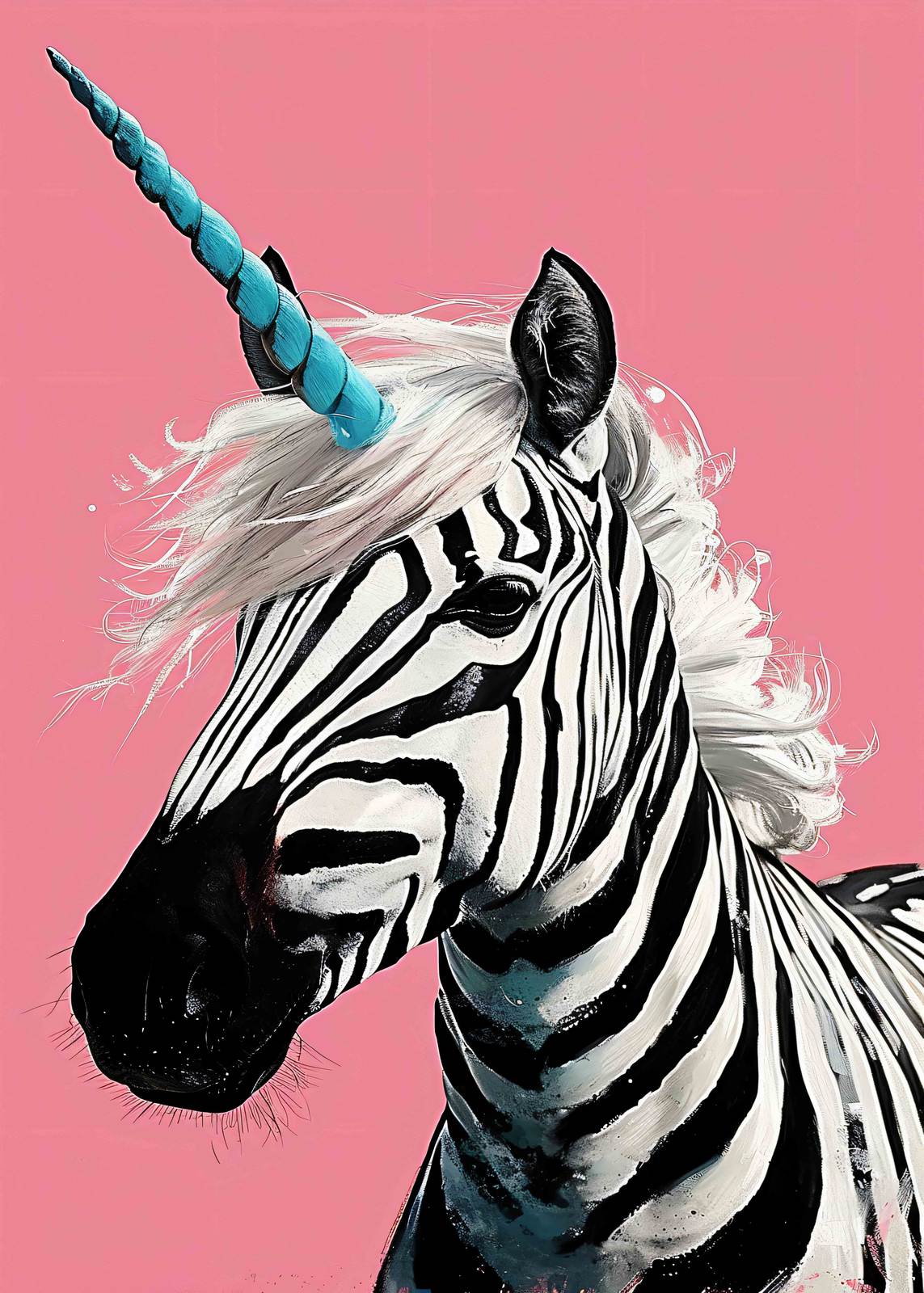 Affiche - Zèbre Licorne