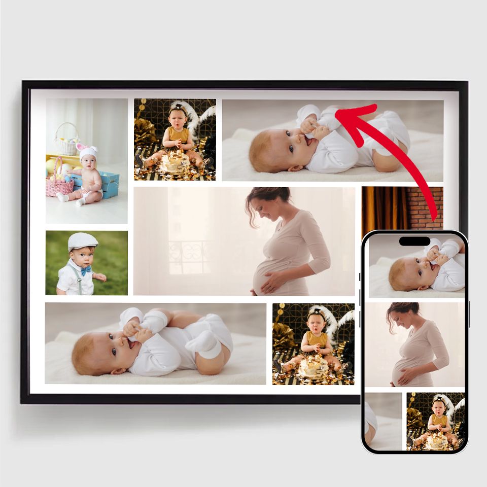 Affiches Personnalisées - Téléchargez vos propres images - 8 Photos Horizontales