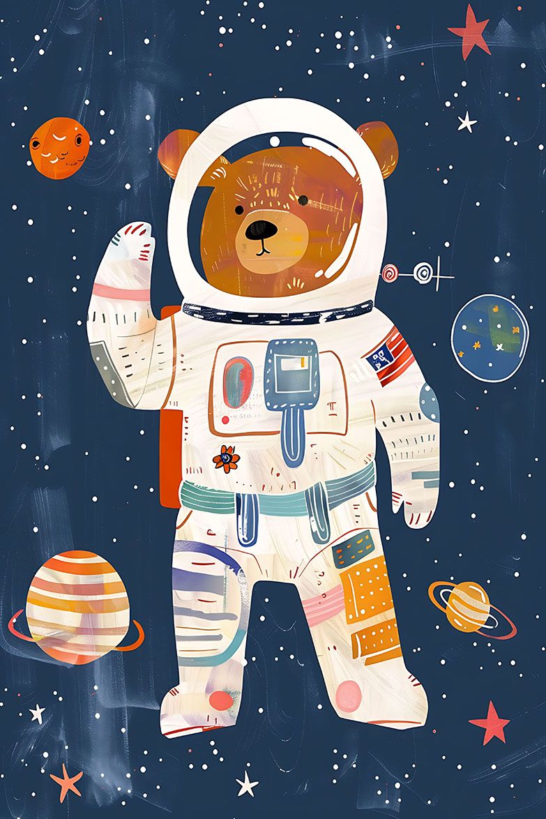 Affiche - Ours Cosmique