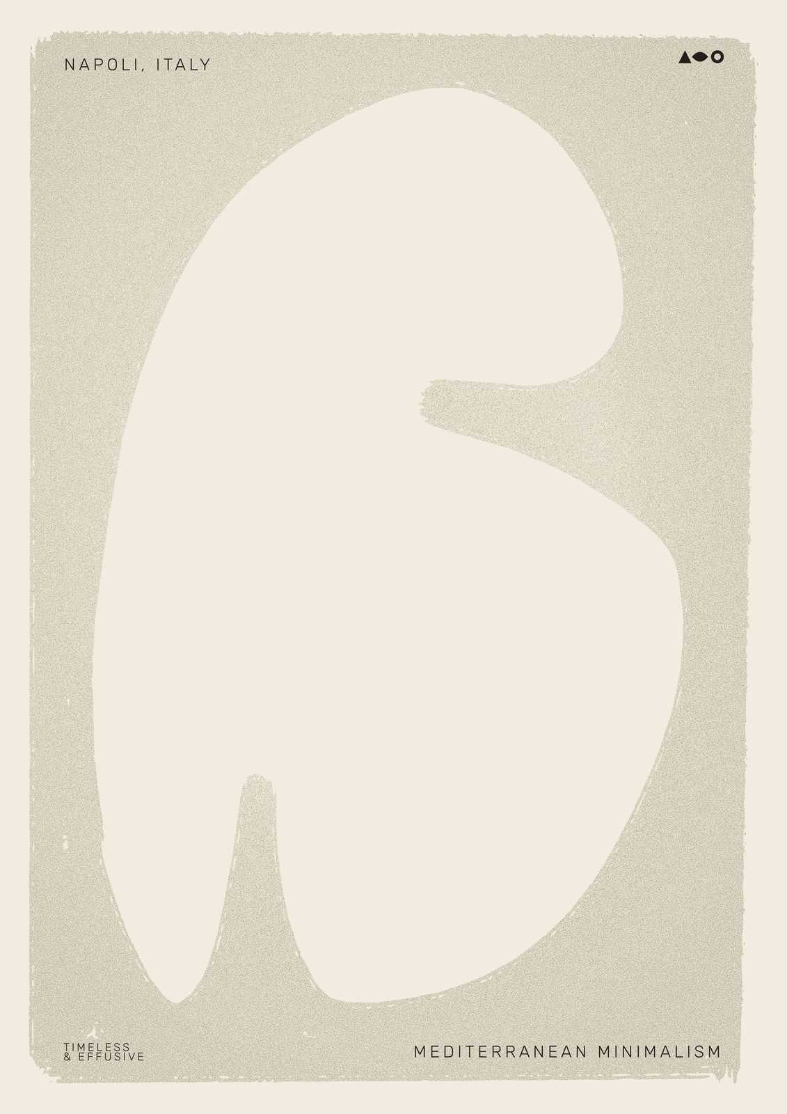 Affiche - Minimalisme Méditerranéen