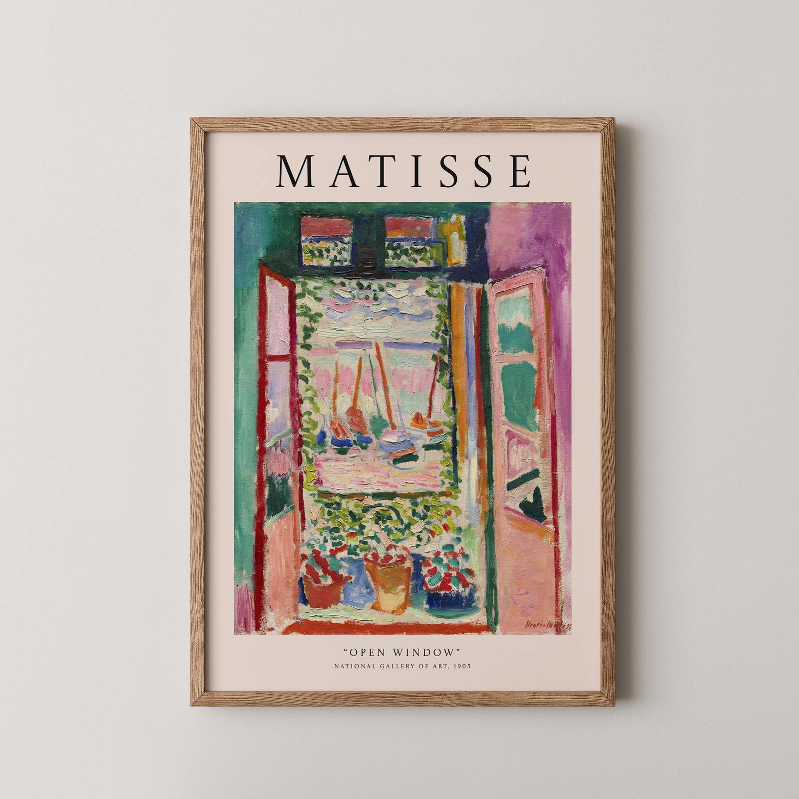 Poster - Fenêtre Ouverte par Matisse