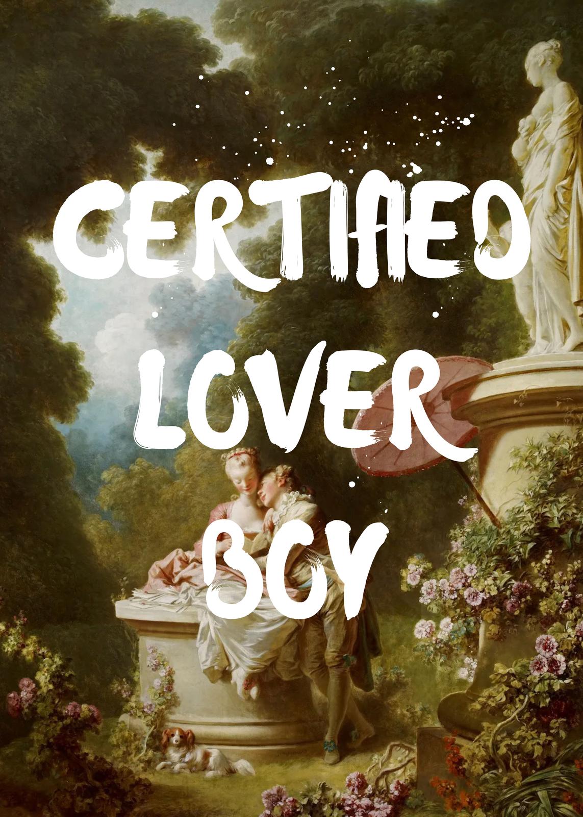 Affiche - Garçon Amoureux Certifié
