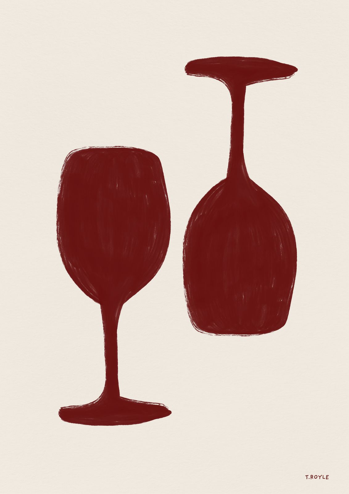 Affiche - Silhouette de Verres