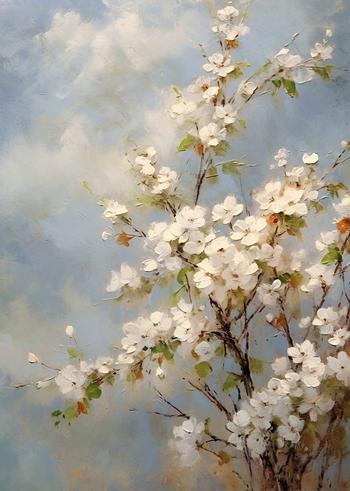 Affiche - Branches en fleurs
