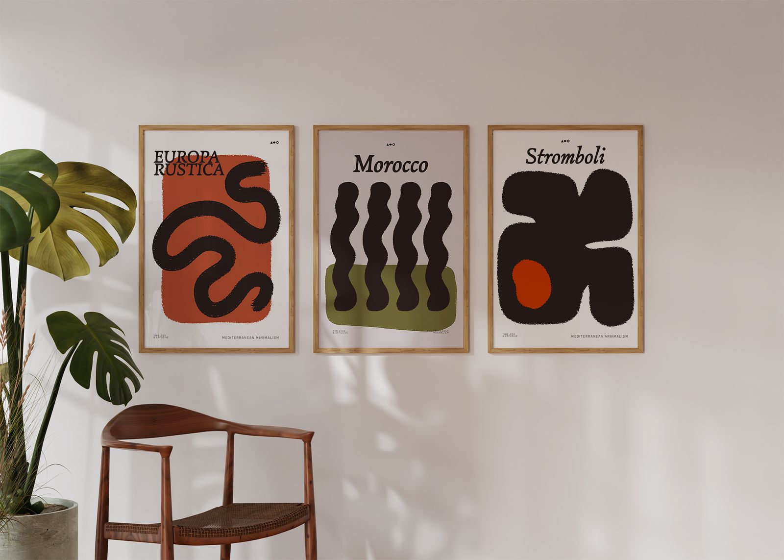 Poster - Minimalisme Méditerranéen Lot de 3