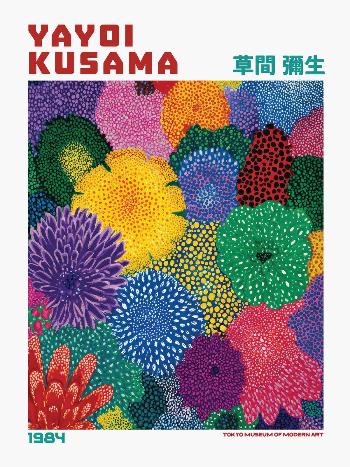 Affiche - Art Floral Yayoi Kusama