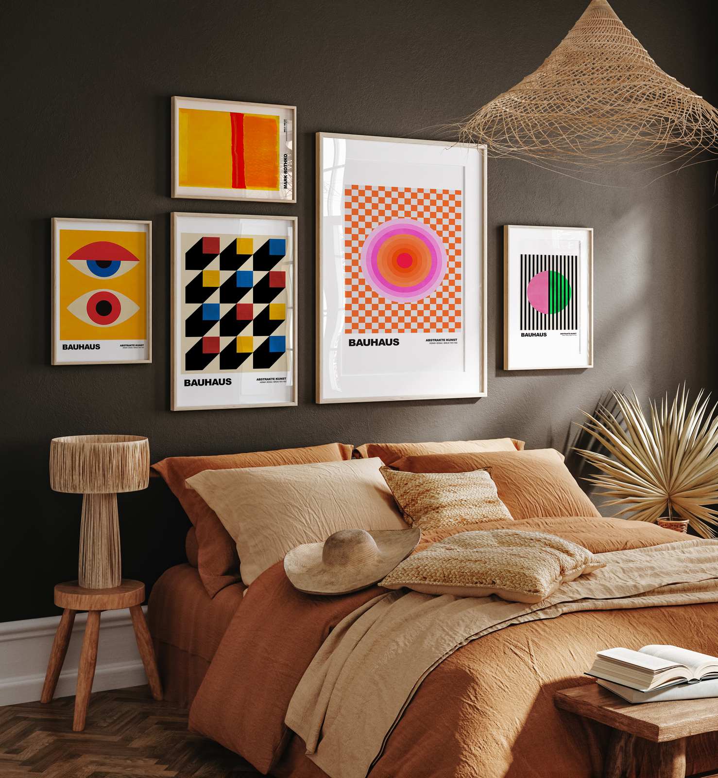 Affiche - Art Abstrait Bauhaus / Set de 5