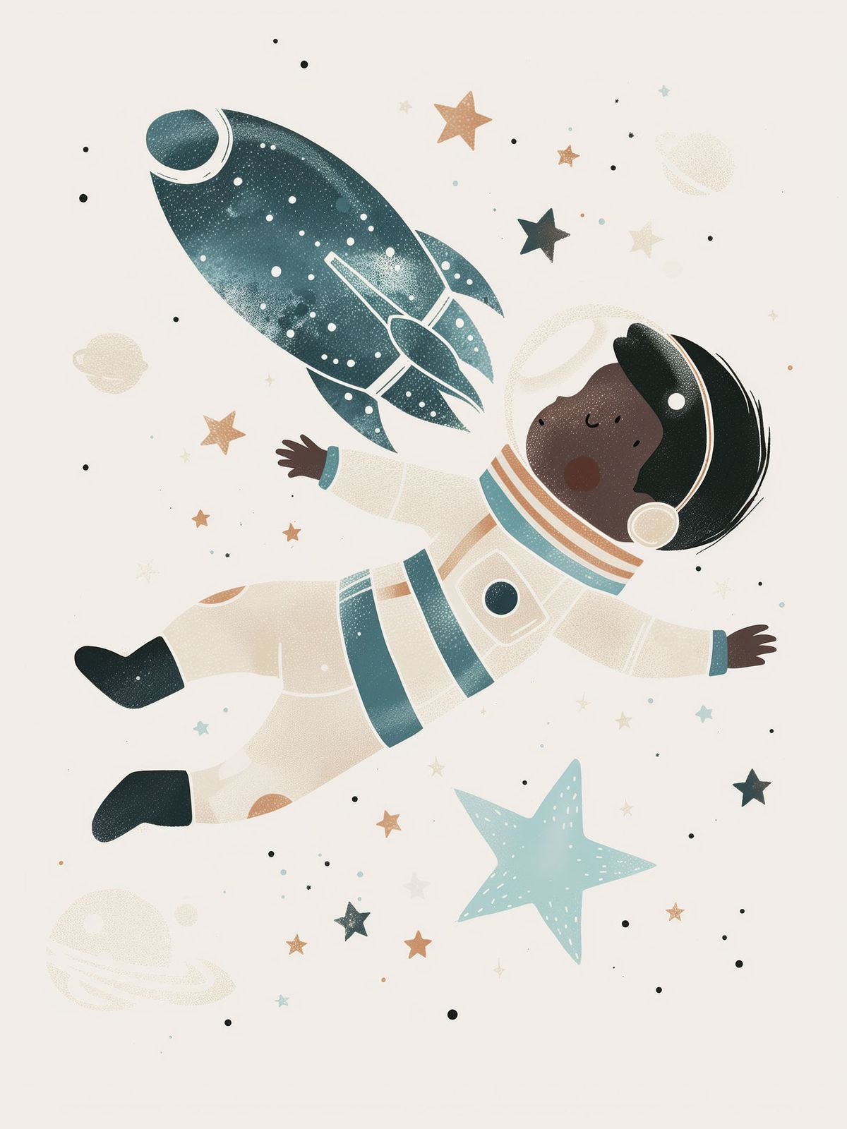 Affiche - Astronaute Flottant