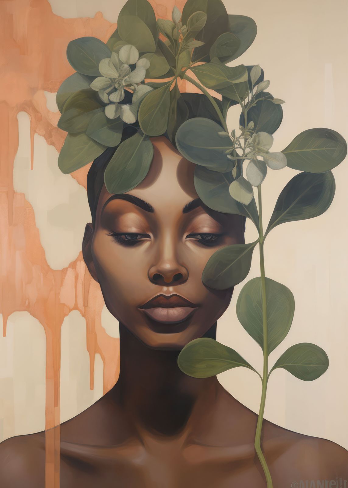 Affiche - Portrait Floral