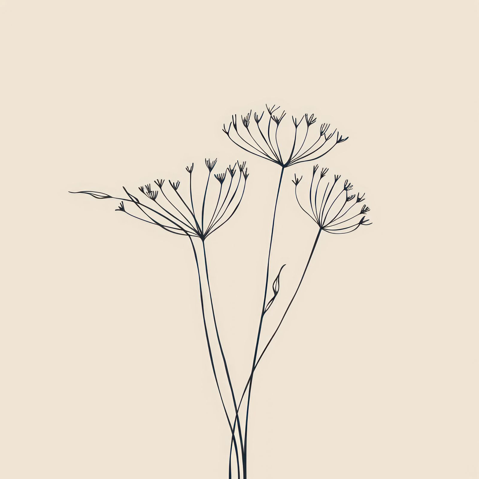 Poster - Art Floral Minimaliste