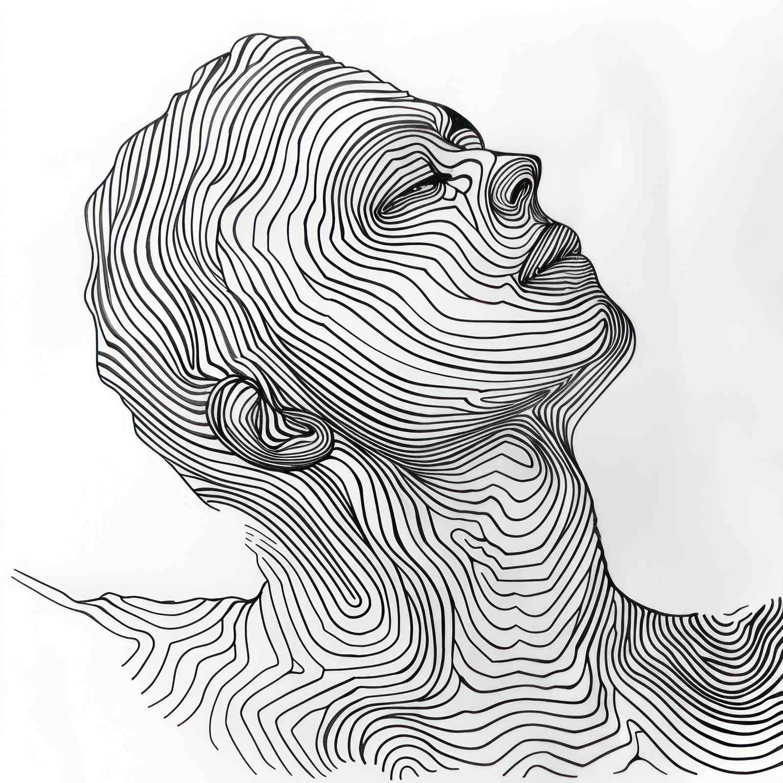 Poster - Art Linéaire Abstrait