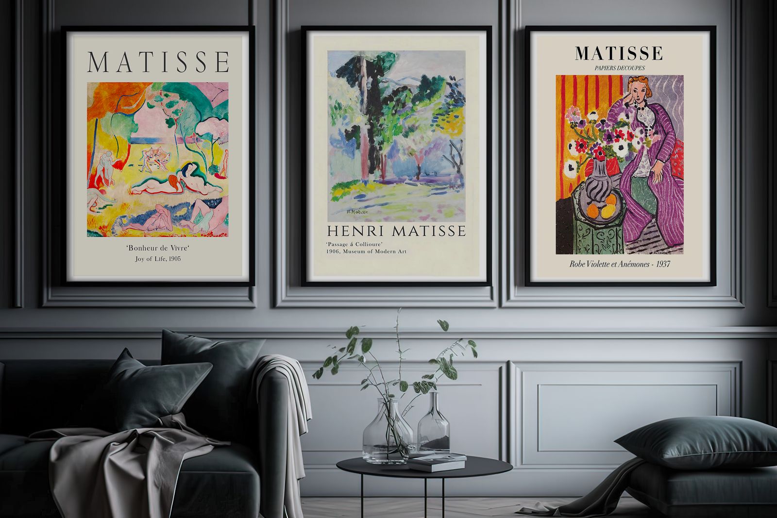 Affiche - Œuvre de Henri Matisse / Ensemble de 3