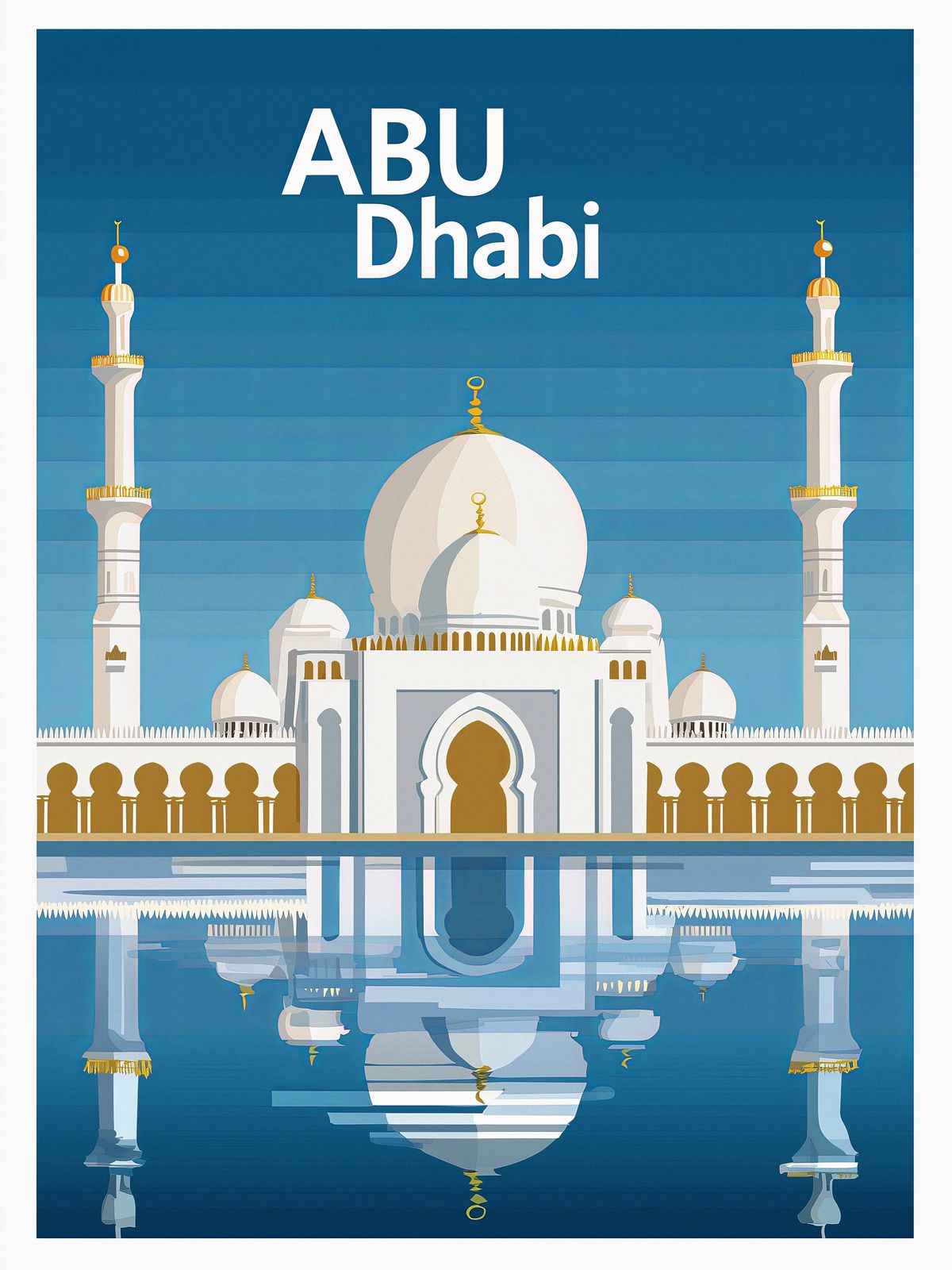 Affiche - Réflexion Abu Dhabi