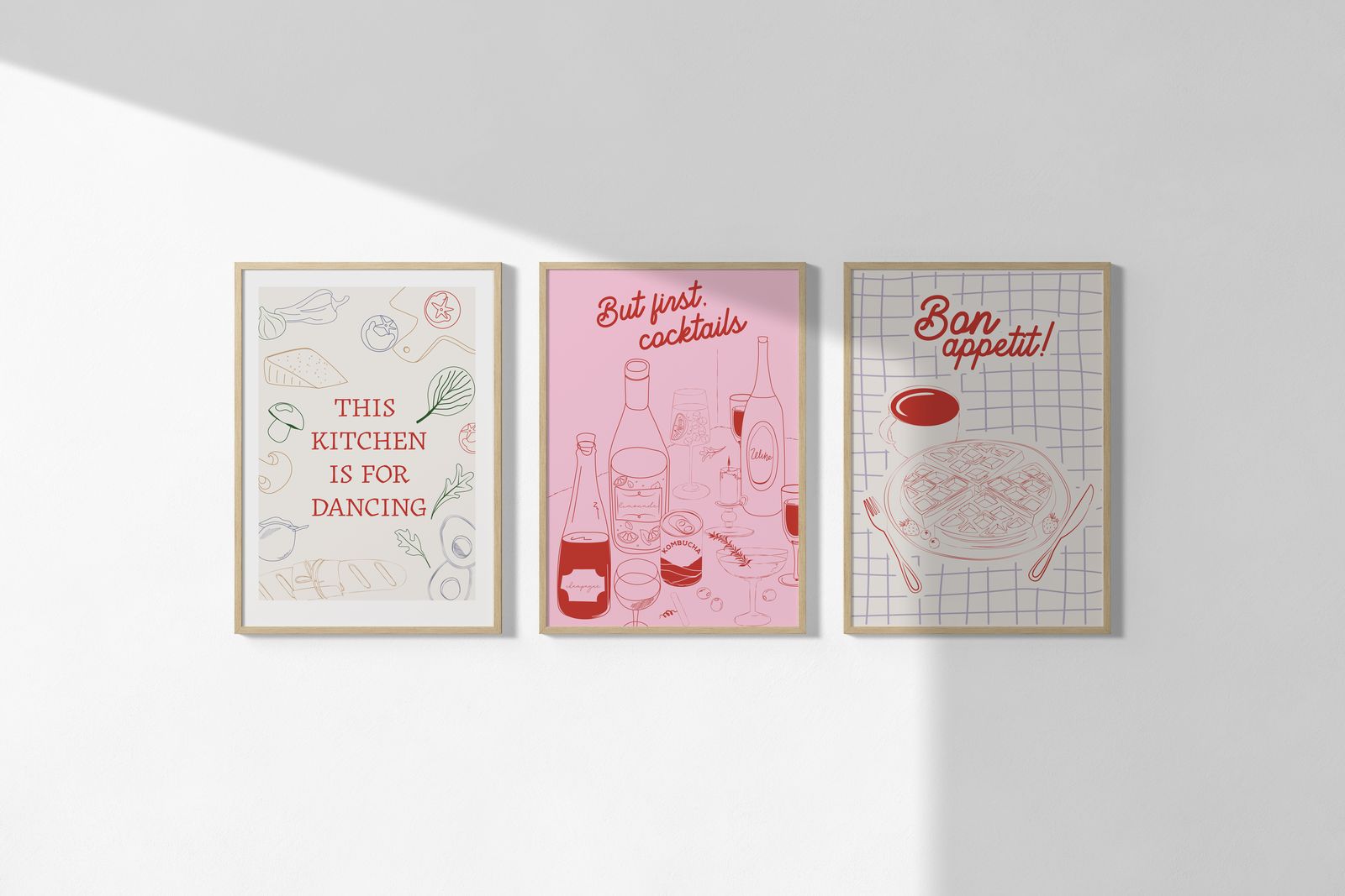 Affiche - Ambiance Cuisine / Ensemble de 3