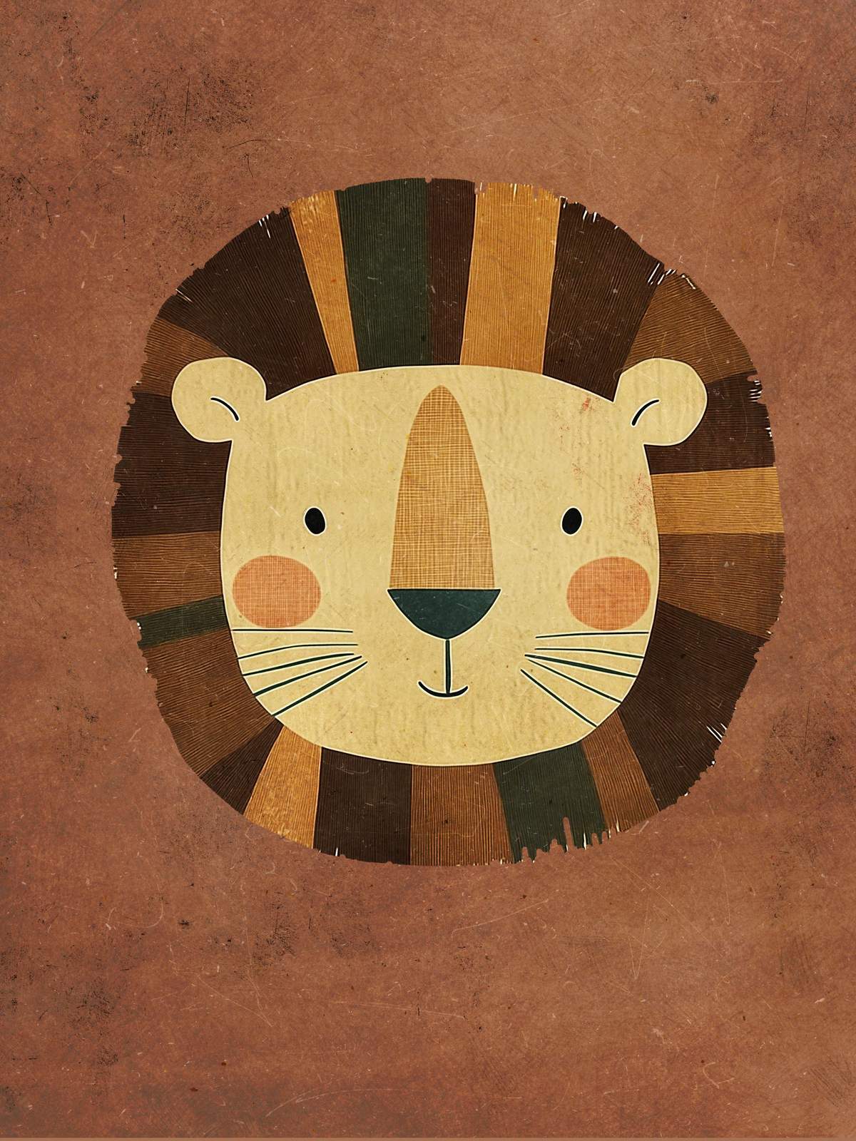 Affiche - Illustration de Lion