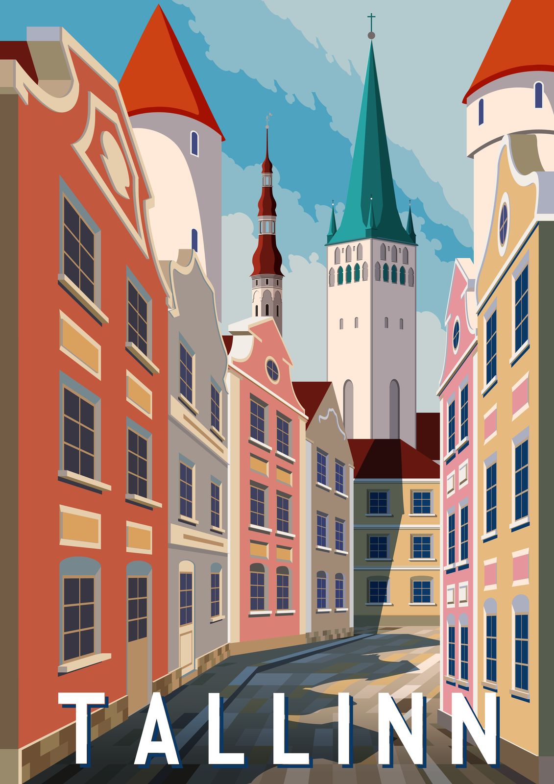 Affiche Paysage Urbain de Tallinn