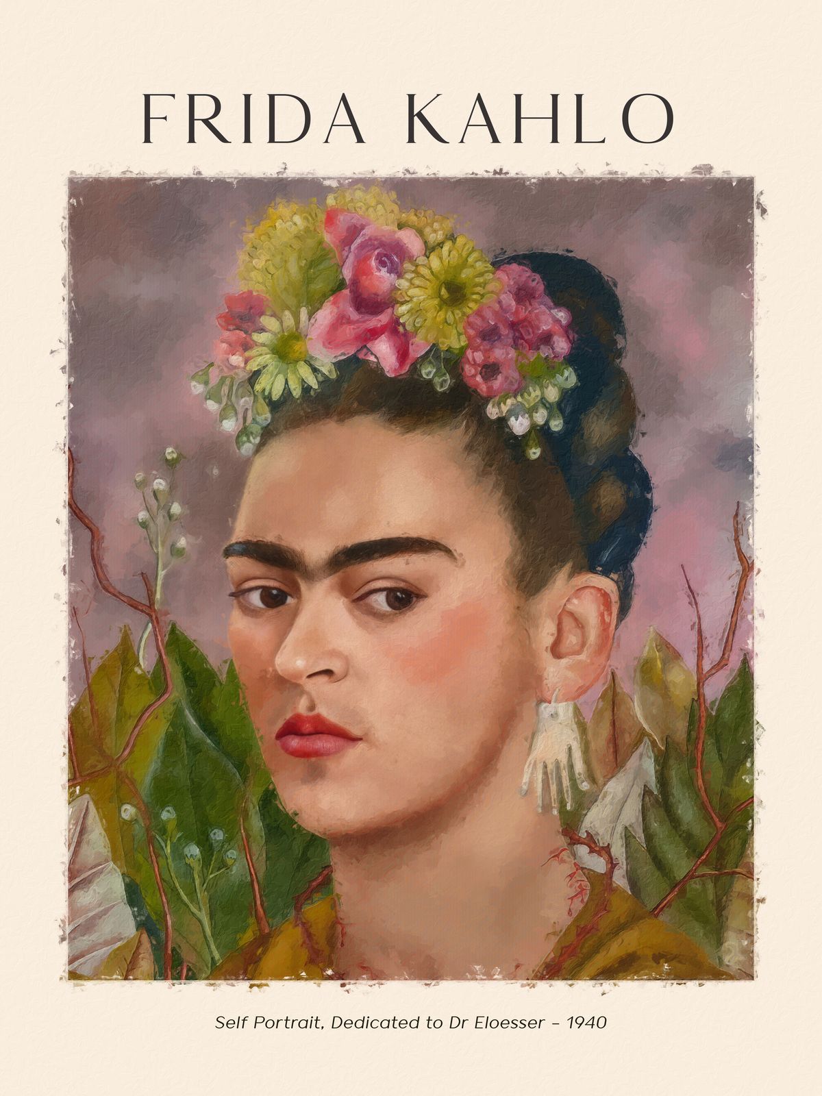 Affiche - Frida Kahlo Autoportrait