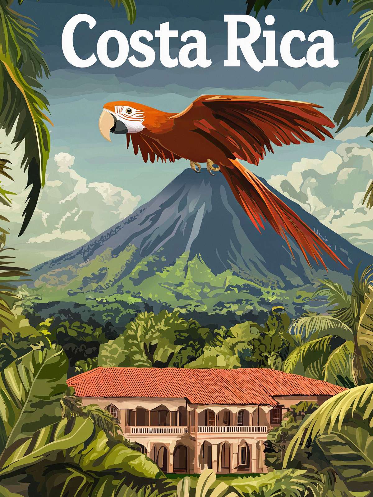 Affiche - Perroquet du Costa Rica
