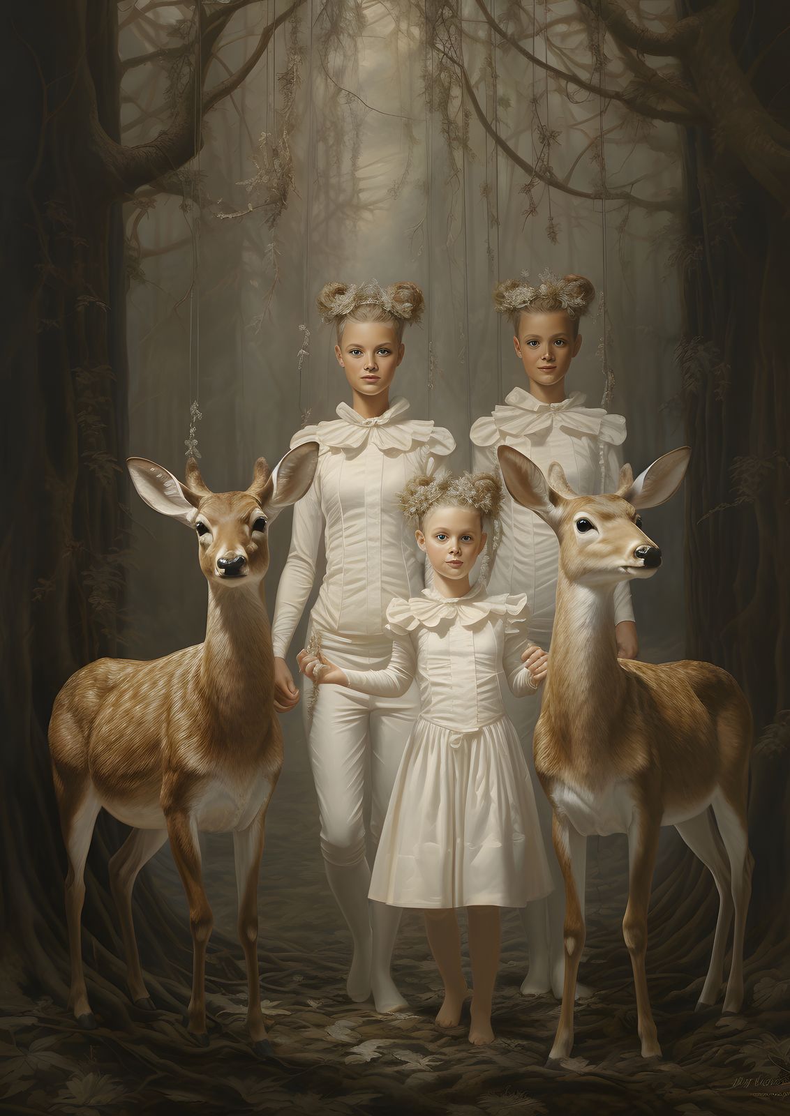 Poster - Portrait Forêt Enchantée