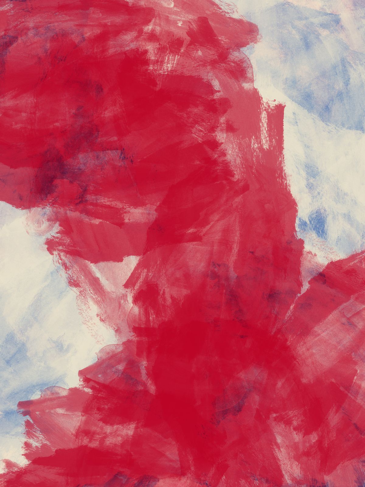 Affiche - Abstrait Rouge et Bleu