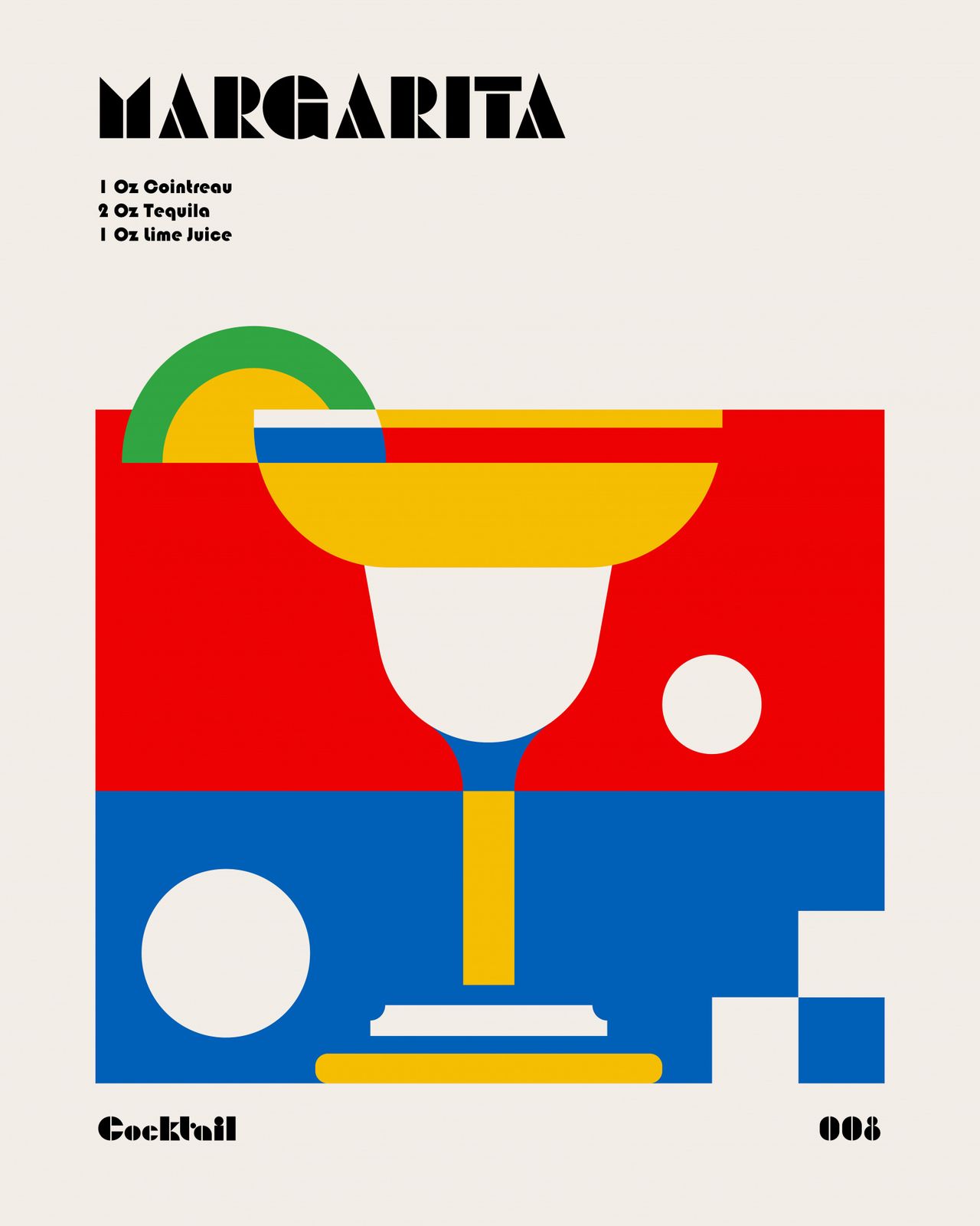 Affiche - Margarita Cocktail