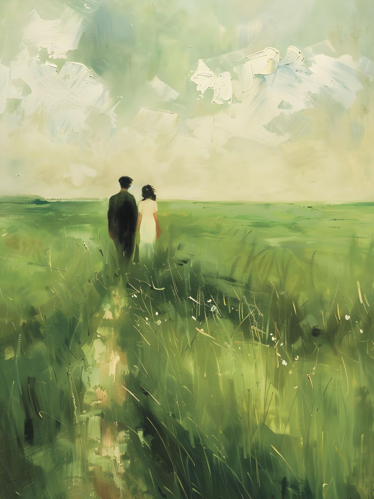 Affiche - Promenade en Pré Vert